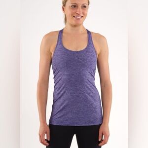 Lululemon cool racerback heathered royalty lightweight athletic stretch tank S